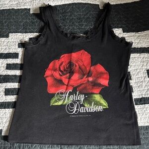 Harley-Davidson Harley Davidson vintage lace rose tank M Medium